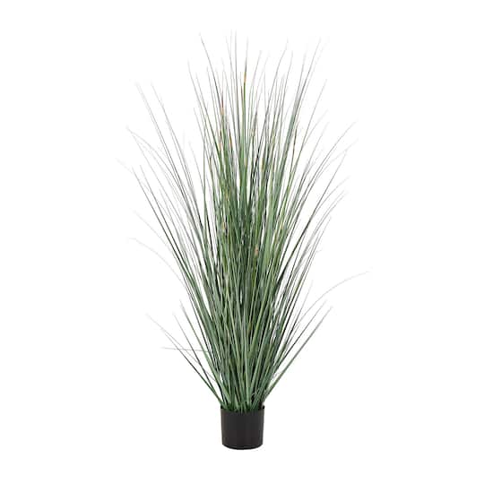 5ft. Onion Grass Tall Artificial Plant with Black Pot